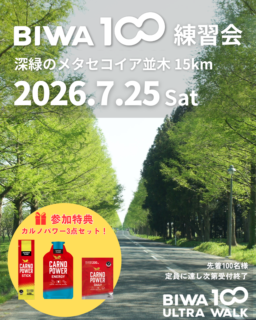 BIWA100 第7回ロングウォーク練習会
